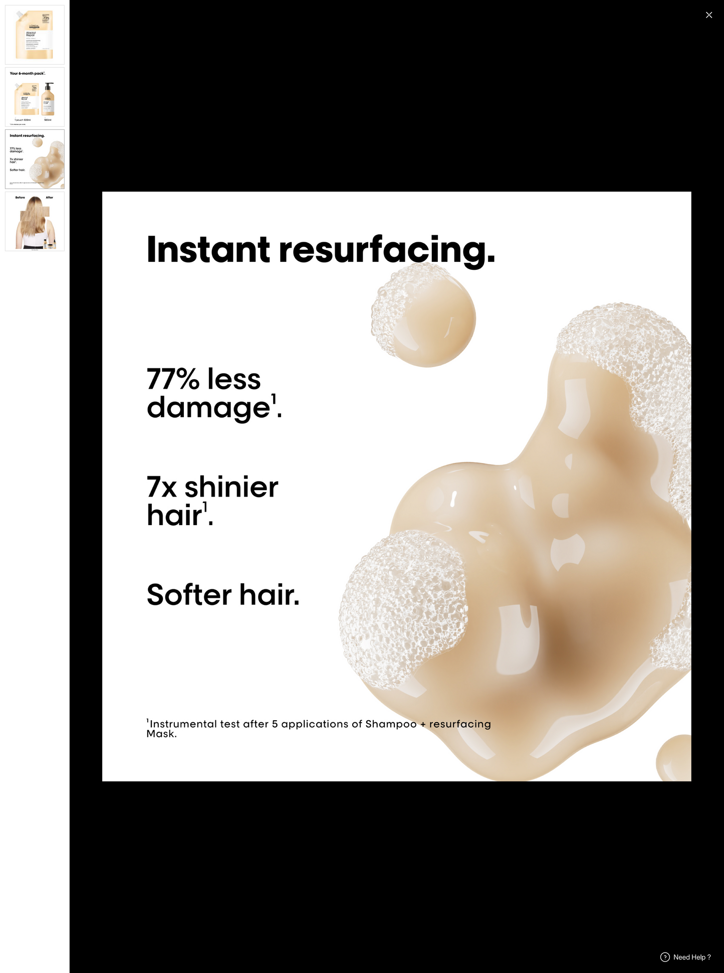 LP Absolut Repair Shampoo Refill Pouch 500ml