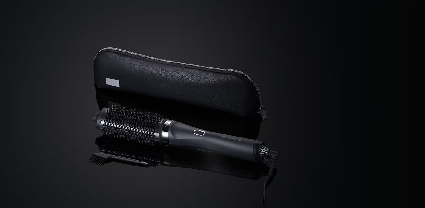 New GHD DUET BLOWDRY HAIR DRYER BRUSH IN BLACK